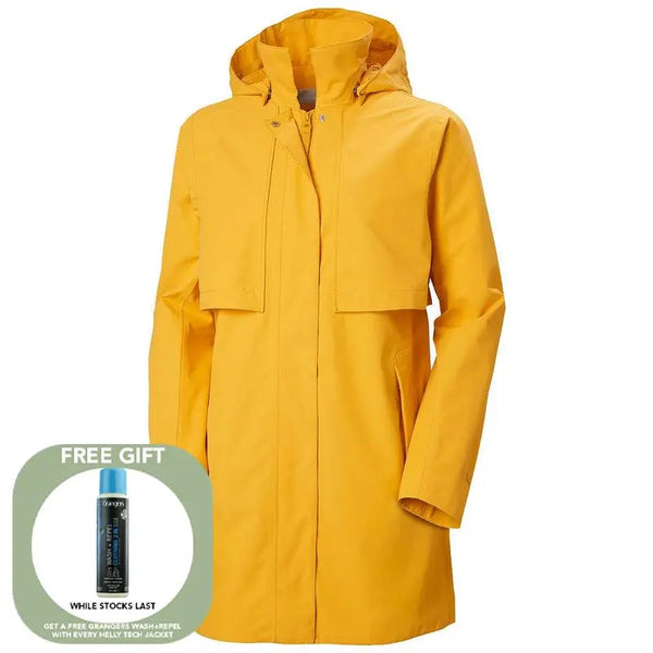 Helly Hansen Lilian Rain Coat - Yellow- Great Outdoors Ireland
