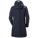 Helly Hansen Long Belfast Jacket - Navy back view