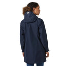 Helly Hansen Long Belfast Jacket - Navy back view