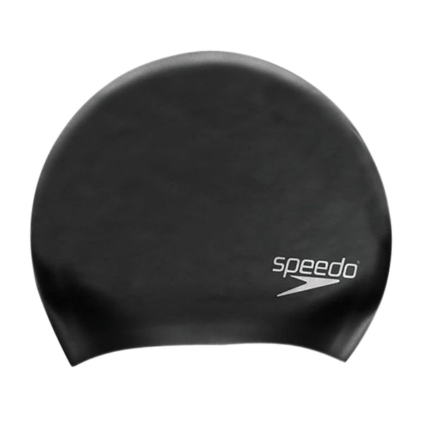 Speedo Long Hair Silicone Cap - Black Great Outdoors Ireleand