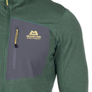 Lumiko Hooded Jacket stretch fleece texture, Fern/Ombre