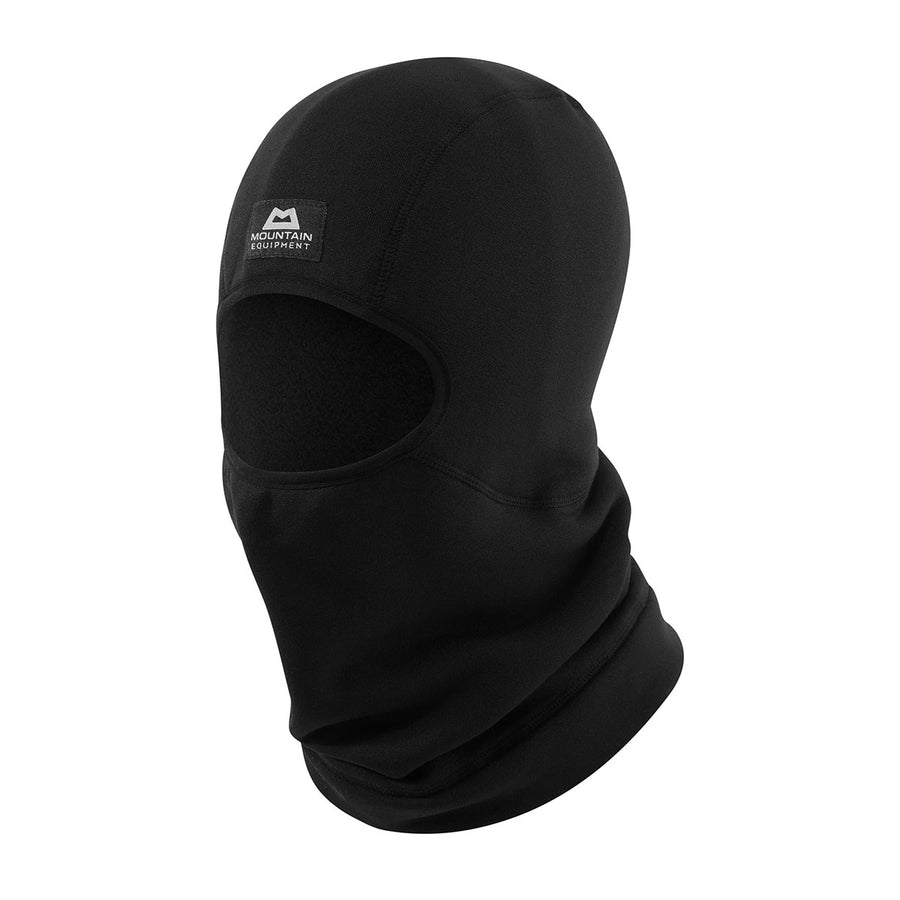 Mountain Equipment Powerstretch Balaclava in black.