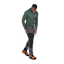 Men's Ibex Alpine Pant front view, Anvil Grey/Black