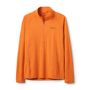 Men's Sonic LS Zip Top front view, Dark Melba