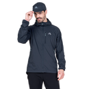 Men's Aerotherm Hooded Jacket front view, navy blue