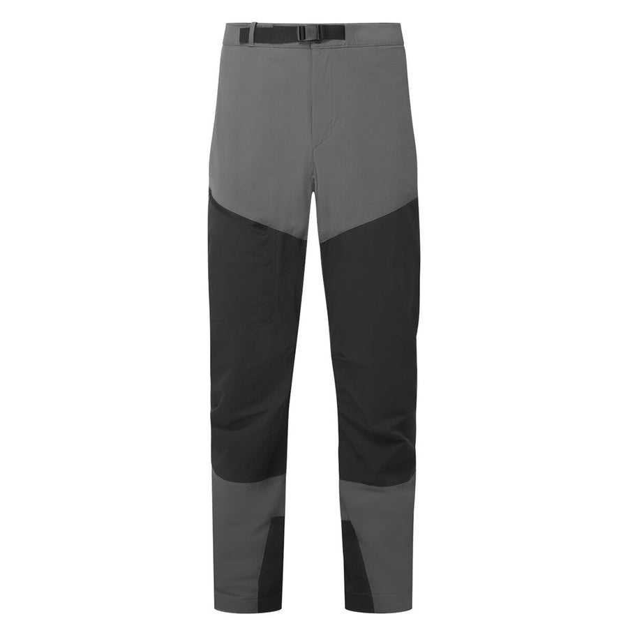 Men's Ibex Alpine Pant front flat lay, Anvil Grey/Black