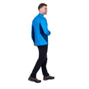Men's Ignis LS Zip Tee side profile, blue