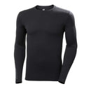 Men's LIFA® Merino Midweight Crew Base Layer black front view