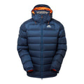 Men's Lightline Down Jacket front view, navy blue