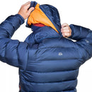 Men's Lightline Down Jacket hood and collar closeup