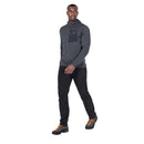 Men's Lumiko Hooded Jacket front view, Ombre Blue/Cosmos