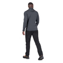 Men's Lumiko Hooded Jacket back view, Ombre Blue/Cosmos