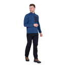 Men's Lumiko Zip T Fleece front view, Admiral/Cosmos
