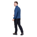Men's Lumiko Zip T Fleece back view, Admiral Blue