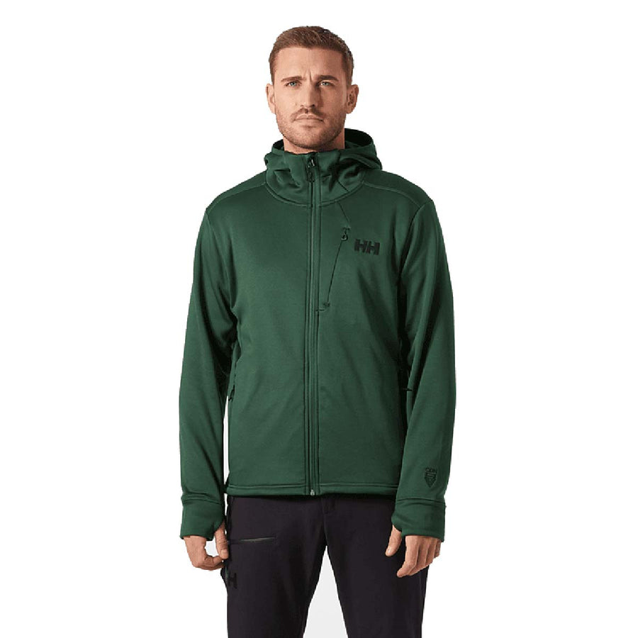 Helly Hansen Men's Odin Thermal Pro Fleece Jacket Jungle Green Front view