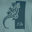 Men’s Podus Tee green back logo detail