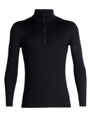 Icebreaker Merino 200 Oasis Long Sleeve Half Zip - Black- Great Outdoors Ireland
