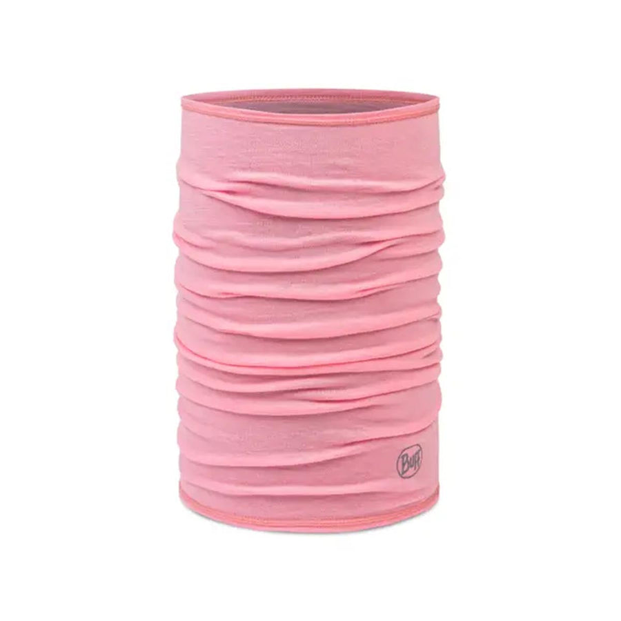 Buff Merino Lightweight Neckwear Solid Rose Pink  
