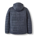 Rab Men's Microlight Alpine Down Jacket back view, Beluga
