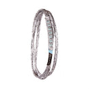 Textured sling with a brand label on a white background