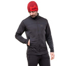 Men's Apiro Jacket side profile with beanie, Black