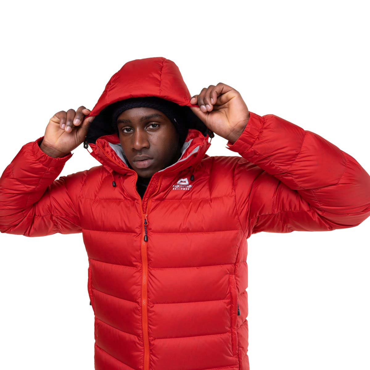 Veste à Capuche Homme Mountain Equipment Lightline Down - Rouge Moyen - Taille M - Occasion