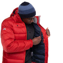 Mountain Equipment Men's Lightline Down Jacket inner lining detail 