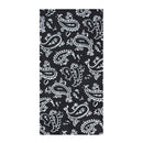 Multifunctional Bandana - Black Paisley Print