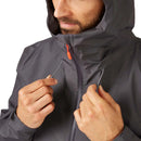 Rab Men's Namche GORE-TEX Jacket hood adjustment detail, Graphene