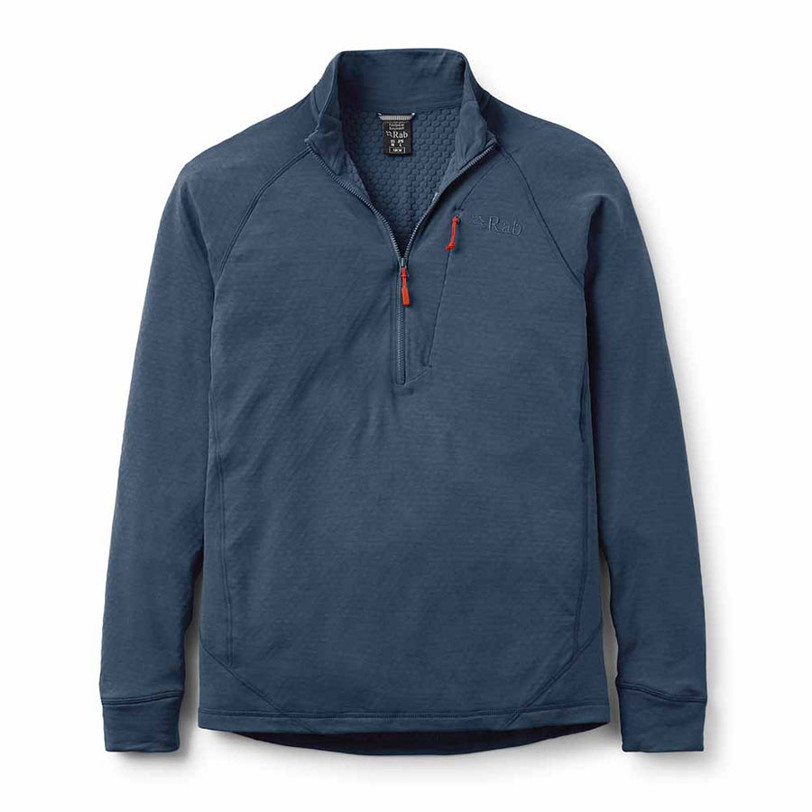 Rab Men's Nexus Pull-On front flat lay, Steel