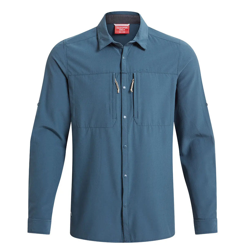 NosiLife Pro Long Sleeved Shirt V - Blue Stone