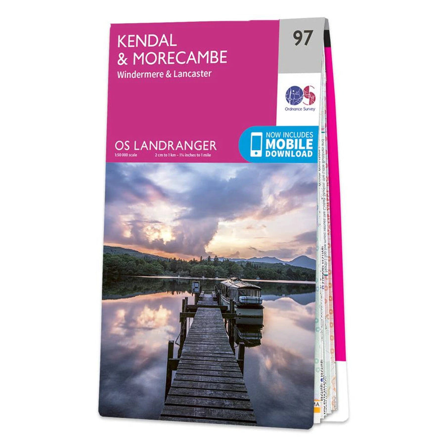 Ordnance Survey U.K. OSBG Landranger Map 97 -  Kendal & Morecambe- Great Outdoors Ireland