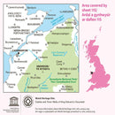 Ordnance Survey U.K. OSGB Landranger 1:50K Map 115 - Snowdon- Great Outdoors Ireland