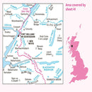 Ordnance Survey U.K. OSGB Landranger 1:50K Map 41 - Ben Nevis- Great Outdoors Ireland