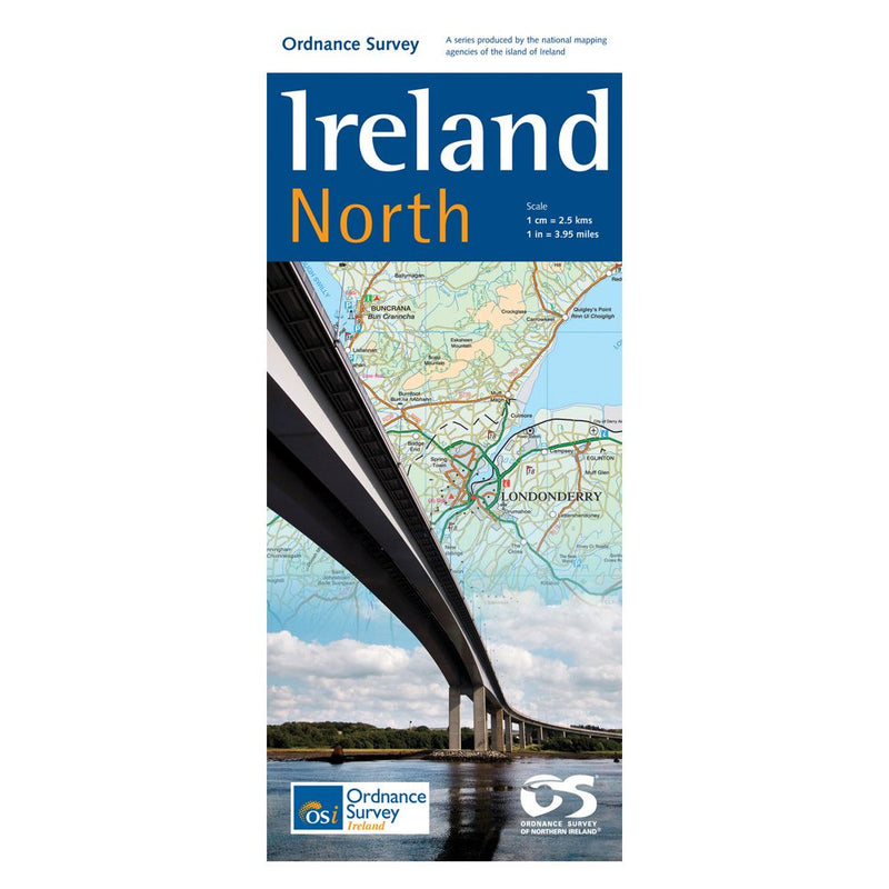 Ordnance Survey Ireland OSI Ireland North 1:250K Map- Great Outdoors Ireland