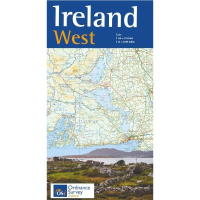 Ordnance Survey Ireland OSI Ireland West 1:250K Map- Great Outdoors Ireland