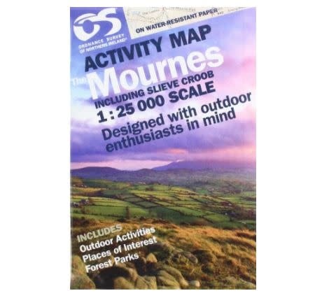 Ordnance Survey of N. Ireland OSNI Mournes Activity Map 1:25K- Great Outdoors Ireland