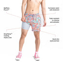 SAXX Oh Buoy 5" 2in1 Volley Short - Flower Pop- Great Outdoors Ireland