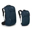Osprey Farpoint® 70 Travel Pack - Muted Space Blue - Front with Day Bag