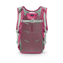 Osprey Kids' Daylite Jr. Backpack back view, Hotspot Pink/Frosty Mint