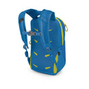 Osprey Kids' Daylite Jr. Backpack back view, Alpine Blue/Blue Flame