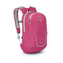 Osprey Kids' Daylite Jr. Backpack side profile, Hotspot Pink/Frosty Mint