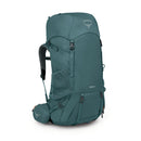 Osprey Renn 65L Trekking Pack side profile, Cascade Blue/Melon
