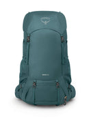 Osprey Renn 65L Trekking Pack back view, Cascade Blue/Melon
