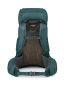 Osprey Renn 65L Trekking Pack back view, Cascade Blue/Melon