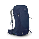 Osprey Stratos 44 Hiking Backpack side pocket detail, lifestyle picture