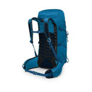 Osprey Talon 33 Backpack back view, Scoria Blue N/sft