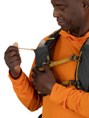 Osprey Talon Velocity 30 Backpack worn outdoors, lifestyle picture
