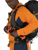 Osprey Talon Velocity 30 Backpack worn outdoors, lifestyle picture