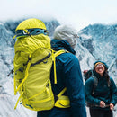 Osprey Mutant 38 Backpack worn rock climbing, lifestyle shot